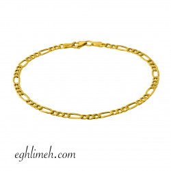 دستبند فیگارو طلا 18 عیار DT1424.1.72
