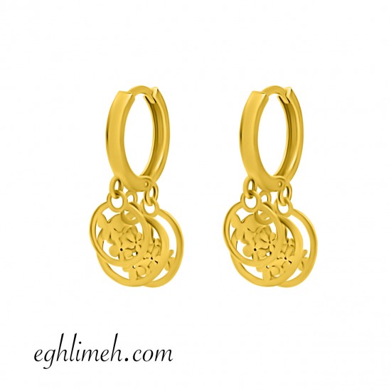  گوشواره طلا 18 عیار  كد ET1555.1.99 